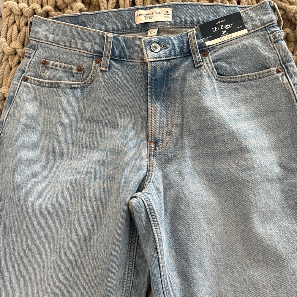 Abercrombie & Fitch Low Rise Baggy Curve Love